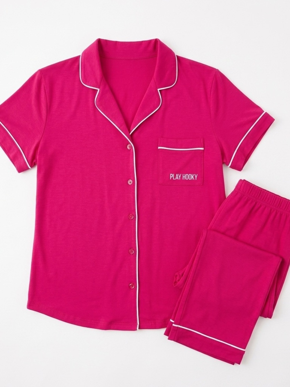 Kate Spade Pink Dream a Little Dream Pajama Set Short Sleeve Capris Cotton XL